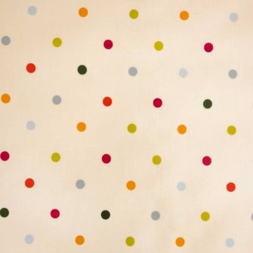 Polka dot sunshine oilcloth tablecloth