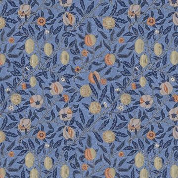 William Morris pomegranate royal teflon coated tablecloth