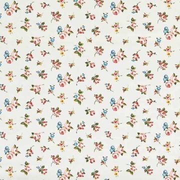 Rosebud cream oilcloth tablecloth