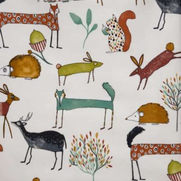 Sausage Fox oilcloth tablecloth