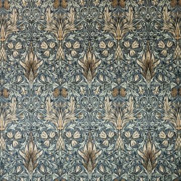 William Morris Snakeshead Denim teflon coated tablecloth