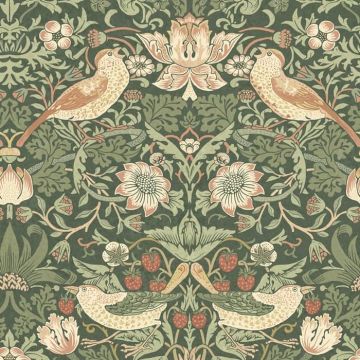 William Morris strawberry thief nettle teflon coated tablecloth