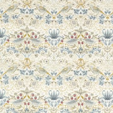 William Morris strawberry thief linen plum oilcloth tablecloth