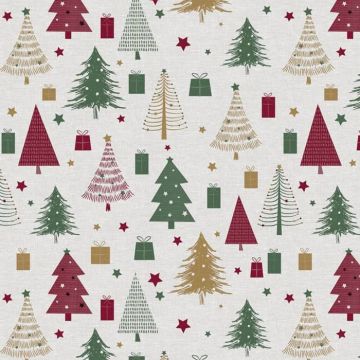Merry Christmas tree PVC tablecloth